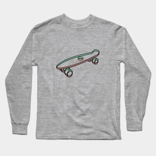 Penny Skateboard Glitch Long Sleeve T-Shirt